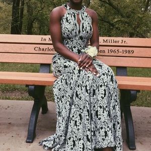 Prom Dress ~ Black and Silver